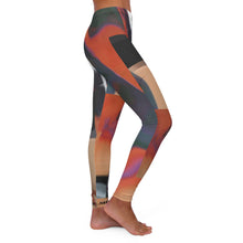 Load image into Gallery viewer, Abstract Colorblock Leggings — Artistic Patchwork Womens Yoga Leggings