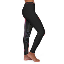 Load image into Gallery viewer, Abstract Black &amp; Muted Purple — Women's All-Over Print Yoga Leggings

