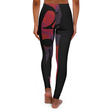 Load image into Gallery viewer, Abstract Black &amp; Muted Purple — Women's All-Over Print Yoga Leggings
